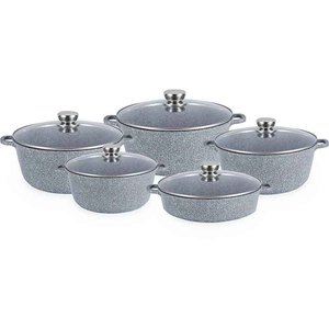 Cơ Bản Die Casting Nhôm Không Dính Soong <span class=keywords><strong>Cookware</strong></span> <span class=keywords><strong>Set</strong></span> - Product Image 1