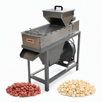 Machine à peler les cacahuètes haute capacité 250 kg/h avec un taux de pelage de 96 %, machine à enlever la peau des cacahuètes grillées