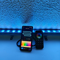 Barre lumineuse LED murale décorative WiFi/Zigbee/DMX512/RF avec télécommande sans fil, contrôle par application, IP68 YY-XQ4033
