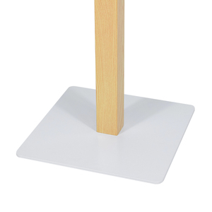 Base de <span class=keywords><strong>table</strong></span> en bois grainé et blanc, piédestal carré moderne pour tables de café et de restaurant - Product Image 3