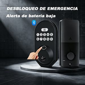 กลอนประตูอัจฉริยะ Glomarket Tuya Ble Smart Keyless Electronic Tuya ปรับระดับได้ พร้อมระบบล็อคดิจิตอลแบบ Deadbolt และระบบสแกนลายนิ้วมือ - Product Image 1