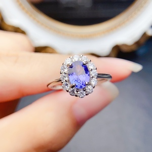 Bán buôn Tanzanite đá quý vòng trong 925 sterling <span class=keywords><strong>Silver</strong></span>-Tùy chỉnh thiết kế cho phụ nữ, số lượng lớn Nhà cung cấp - Product Image 1