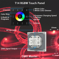 Interrupteur mural tactile, moteur d'éclairage LED à fibre optique, source lumineuse DMX512 maître-esclave pour plafonds étoilés