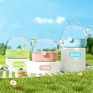 Petit transporteur multifonction pour animaux de compagnie avec distributeur d'eau, maison transparente pour animaux de compagnie, <span class=keywords><strong>cage</strong></span> pour <span class=keywords><strong>hamster</strong></span> pour petits animaux - Product Image 4