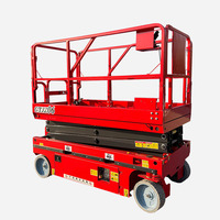 Mini Elektrische Stahlscherenhebebühne mit 100kg Tragfähigkeit 12m Max. Höhe Klappbare Beine - Kompaktes Design für Kleine Räume & Tragbare Nutzung