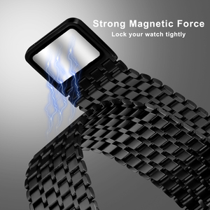 Bracelet pour montre Samsung, nouveau bracelet en acier inoxydable, boucle magnétique à neuf perles, bracelet pour Galaxy <span class=keywords><strong>Watch8</strong></span> - Product Image 2