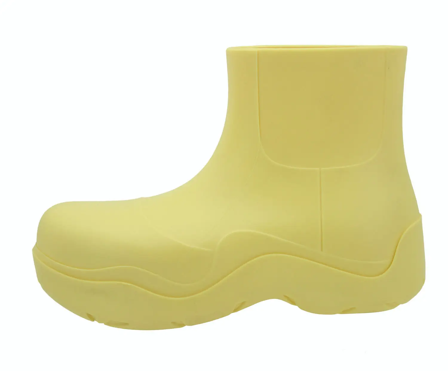 All season women's thick sole non-slip waterproof low bucket rain boots Fashion big head short rain boots