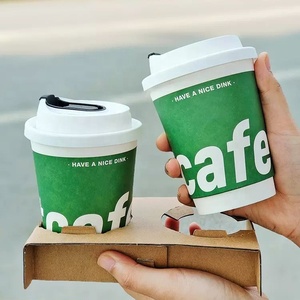 Vaso de Papel Aislado para Café Caliente con Logotipo Personalizado de GTA5, 4, 6, 8, 9, 10, 12 oz, Vaso de Papel Negro, Embalaje Alimentario - Product Image 2