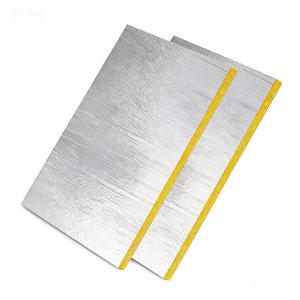 Panneaux isolants carrés en laine de verre et feuille d'aluminium haute densité 50 mm, ignifuges et écologiques en fibre de roche - Product Image 1