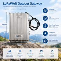 Passerelle extérieure LoRaWAN, station de base industrielle 915 MHz avec liaison Ethernet, montage sur poteau ou mur pour utilisation en réseau de comptage intelligent