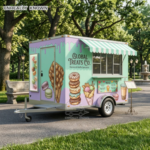 Remorque à jus personnalisée de qualité commerciale, camion de limonade certifié CE, chariot à boissons - Product Image 5