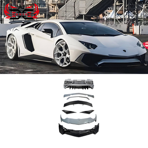 Kit carrosserie pour <span class=keywords><strong>Lamborghini</strong></span> <span class=keywords><strong>Aventador</strong></span> LP700 LP720 LP750, style SV, fibre de carbone sèche, pare-chocs avant et arrière, évents, spoiler, nouvelle mise à niveau - Product Image 1