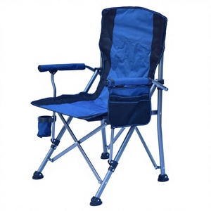 Portable Multifunctional Modern Design Iron Frame Oxford Fabric Lounge <b>Chair</b> with Armrests for Camping Gym <b>Garden</b> Use - Product Image 1