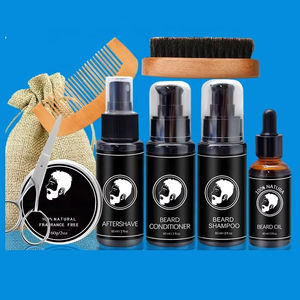 Kit de Cuidado de Barba de Marca Privada Premium para Hombre, con Cepillo, Peine, Bálsamo en Barra y Derma Roller - Product Image 5