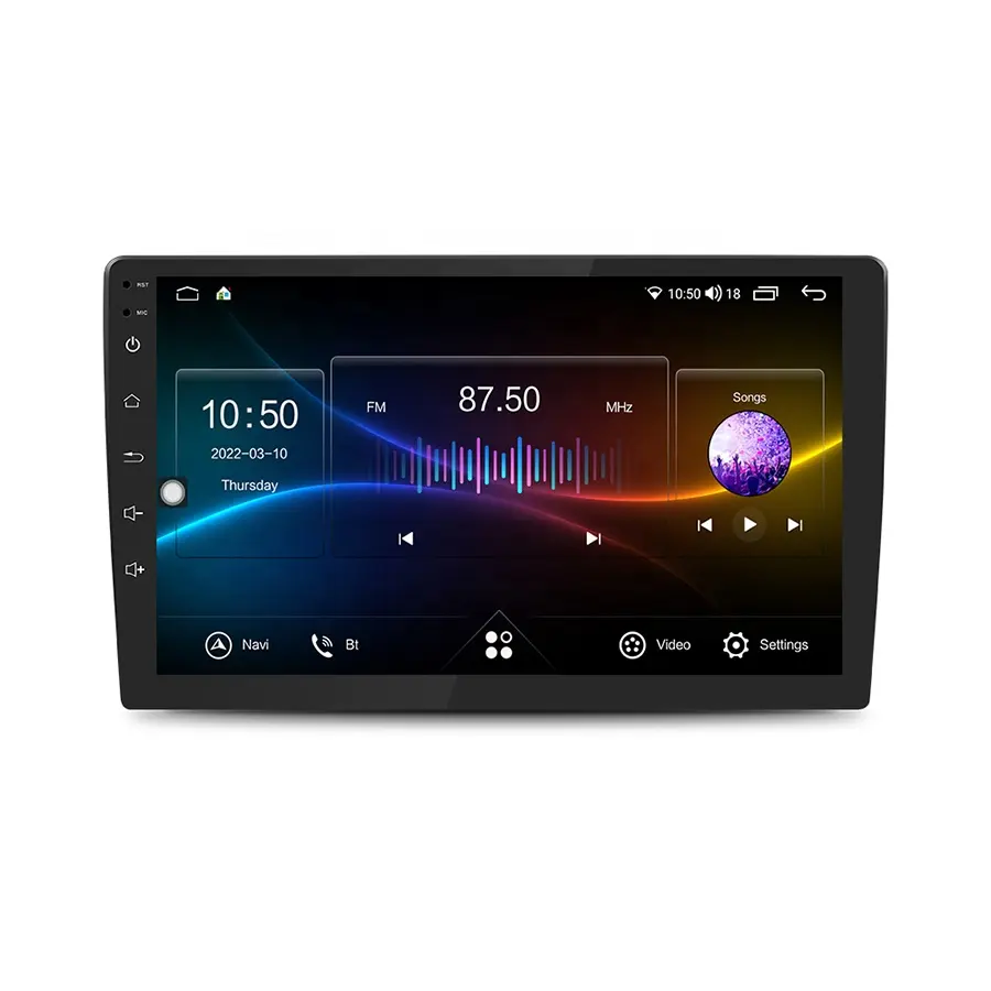 Navigator Mobil GPS 2din Android 9 inci 10 inci universal, pemutar radio mobil mendukung kartu sim DP nirkabel