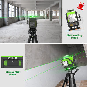Huepar <span class=keywords><strong>P04CG</strong></span> nivel láser 4D láser 360 luz verde para construcción automática fuera de la puerta medidor autonivelante rotativo - Product Image 3