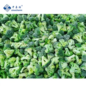 Sinocharm工厂价格新作物蔬菜犹太洁食IQF冷冻绿色西兰花，散装零售包装