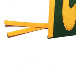 Drapeaux triangulaires portables en feutre polyester sur mesure, pas chers, découpés et imprimés numériquement pour fêtes, écoles et maisons - Product Image 6