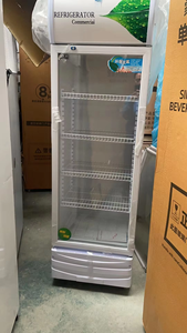 Congelador vertical para supermercado con puertas de vidrio individuales, exhibidor enfriador de bebidas energéticas para equipos de refrigeración - Product Image 2