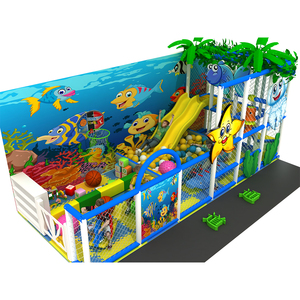 Équipement de divertissement, jeux de sable pour aire de jeux intérieure, aire de jeux sur le thème de l'océan bleu, centre de jeux pour enfants - Product Image 4
