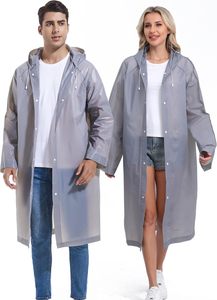 Impermeable Unisex de EVA de Alta Calidad, Traje de Lluvia Grueso e Impermeable para Mujer/Hombre, Estilo Simple, Largo, para Senderismo y Camping - Product Image 3