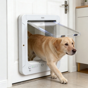 Porte Intelligente RFID pour Animaux de Compagnie, Portillon Automatique à Induction pour Chats et Chiens, Système d'Entrée Verrouillable Réglable, Clapet Électronique Étanche pour Intérieur - Product Image 2