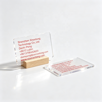 Carte de visite en PVC transparent effet cristal, sérigraphiée et gaufrée, avec code-barres magnétique, personnalisable pour les badges d'employés de bureau