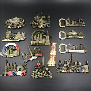 Royaume-Uni, Italie, <span class=keywords><strong>Rome</strong></span>, France, Notre-Dame <span class=keywords><strong>de</strong></span> Paris, États-Unis, Qatar, aimants magnétiques en métal pour réfrigérateur, Tour inclinée <span class=keywords><strong>de</strong></span> Pise - Product Image 1