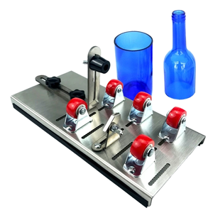 Outils de découpe de verre DIY, coupe-bouteille avec roue diamantée, épaisseur 0,6 mm, longueur 200 mm - QS QS8003 - Product Image 1