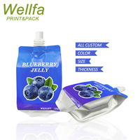 Emballage réutilisable de gelée de boisson de jus de fruits sans BPA pour aliments pour bébés sachet de sauce aux pommes sac de buse emballage de bec de yaourt