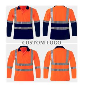 مرحبا بكم طويل حركة المرور من الدرجة 3 عاكسة بولو للعمل مع شعار مخصص - Product Image 5