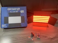 MAMEN U600+ Pannello LED per Foto e Video, Lampada 40W 3200K-5600K, Luminosità Regolabile, Controllo via Cavo, per TikTok e YouTube Live