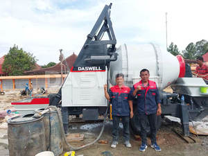 DASWELL コンクリートドラムミキサーポンプ ディーゼル・電動式 工場価格 - Product Image 2