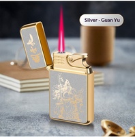 Briquet Métal Innovant 2026 Coupe-Vent avec Sangle, Design Étincelant Rouge, Rechargeable, Idéal Cadeau