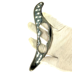 Herramientas de Masaje Gua Sha de Acero Inoxidable 100% Natural, Rodillo Metálico para Masaje Facial y Corporal, Herramienta de Belleza Gua Sha - Product Image 3