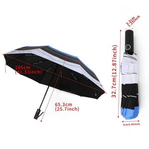 Ameyxgs Automatic 40 Rib Sun Rain Umbrella 105cm Open Diameter Travel Use High End Sunshade Protection - Product Image 1