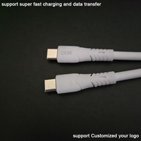 Carcasas de goma de silicona superflexibles de calidad perfecta fáciles de almacenar Cables USB tipo C a USB tipo C