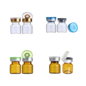1ml 2ml 3ml 4ml 5ml ambra trasparente diluente omeopatico medicina bottiglia di vetro con tappo a spirale
