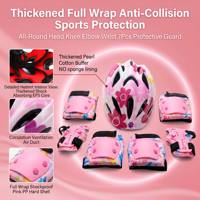 Ensemble de protection professionnel pour enfants : casque, genouillères et équipement de sécurité pour skateboard et rollers – Protection complète pour sports extrêmes