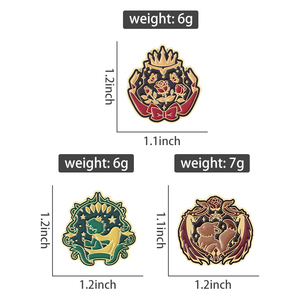 Dibujos animados niño pequeño zorro Rosa flor esmalte pines dibujos animados <span class=keywords><strong>cuento</strong></span> <span class=keywords><strong>de</strong></span> hadas películas personajes broche solapa insignia joyería regalos para amigos - Product Image 6