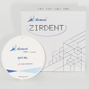 Upgrade Zirdent SHT-ML Fabrieksfabrikant Sht Meerlagig Tandheelkundig <span class=keywords><strong>Zirconia</strong></span> Blok Goede Prijs Aangepast Meerlagig Cadcam Frezen - Product Image 2