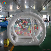 Tente à bulles dôme Igloo en cristal gonflable Transparent pour enfants fête maison amusante maison de ballons à bulles gonflables transparents géants