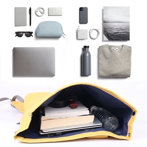 CHANGRONG <strong>Custom</strong> High Quality Recycled Polyester <strong>Canvas</strong> Laptop Top Roll <strong>Backpack</strong> - Product Image 5