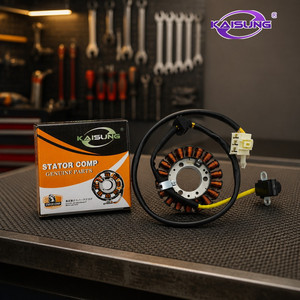 Bobina de Generador para Motocicleta <span class=keywords><strong>Honda</strong></span> <span class=keywords><strong>Lead</strong></span> <span class=keywords><strong>110</strong></span>, Bobina de Estator con Apertura de 6MM, 12V CC, Pieza de Repuesto Directa - Product Image 5