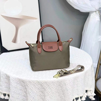 Sac fourre-tout durable en tissu Oxford avec garniture en cuir véritable et bandoulière, fermeture éclair étanche, idéal pour les mariages, les affaires et les voyages