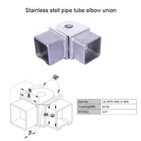 Aleader Main courante en acier inoxydable Rampe d'escalier en verre Tube circulaire Balustrades Accessoire Pilier Système de moulage de précision