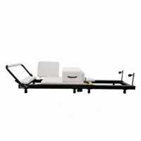 Máquina de Entrenamiento de Core para Mujeres, Plegable, Ajustable, Profesional, de Aluminio Negro, Puede Usarse en Posición Vertical