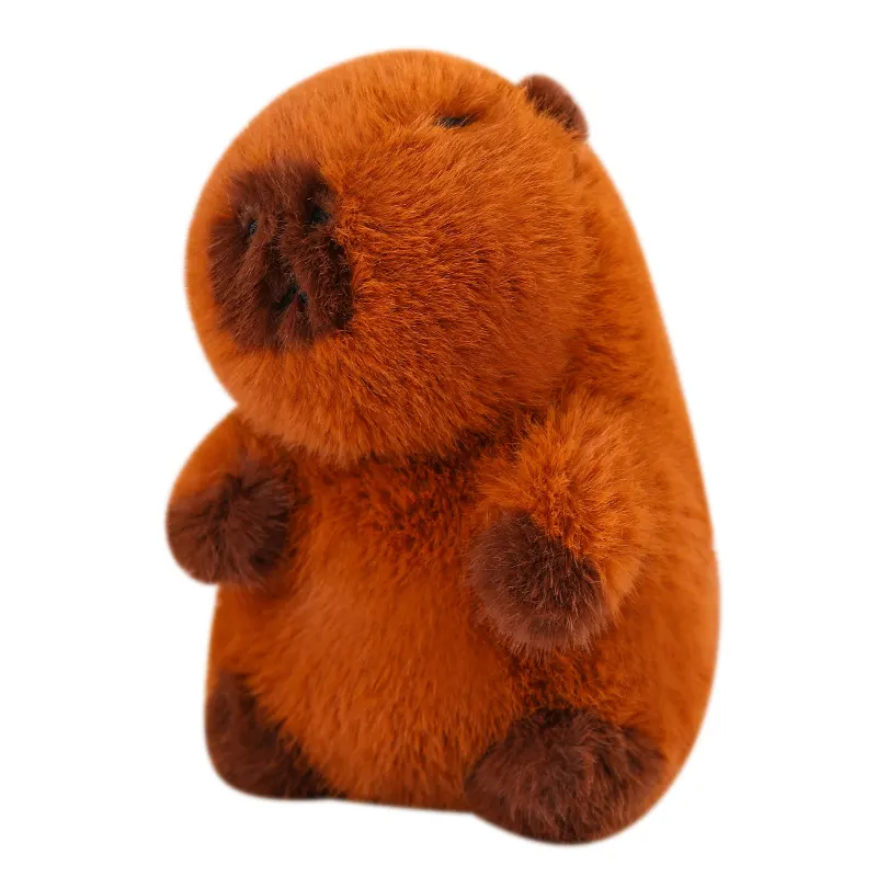 hot selling high quality long fur simulation south america plush stuffed capybara toys
