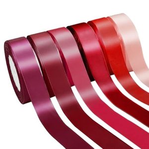 Wholesale Custom 5/8 Inch 100 Yards Per Roll Red Colors Ribon Silk Polyester Satin Ribbons for <b>Gift</b> <b>Wrap</b> - Product Image 1