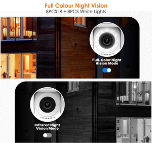 イノトロニック スポットライト Tuya デュアルレンズ 屋外WiFiカメラ 4MP + 4MP フルカラーナイトビジョン 自動モーション追跡アラーム - Product Image 6